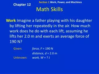 Math Skills