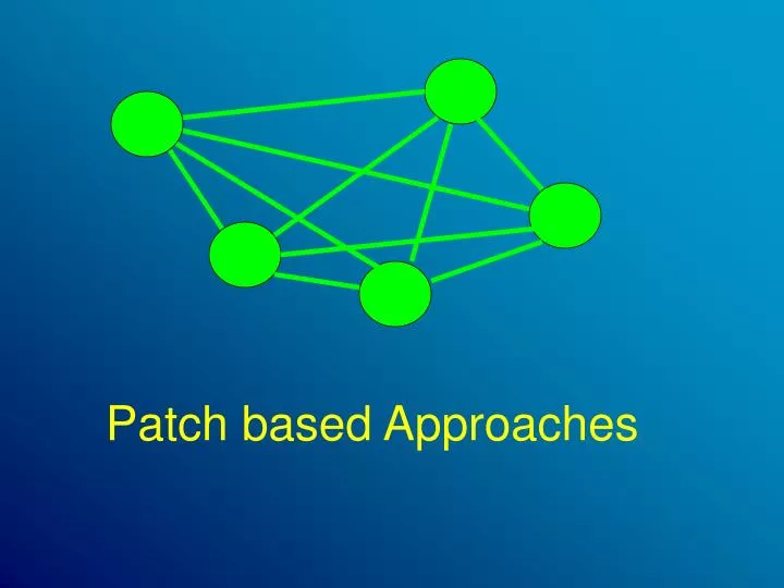 patch based approaches