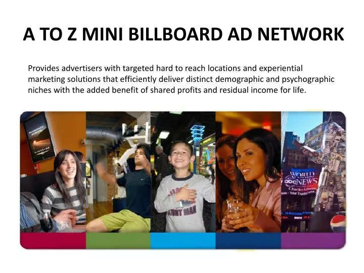 a to z mini billboard ad network