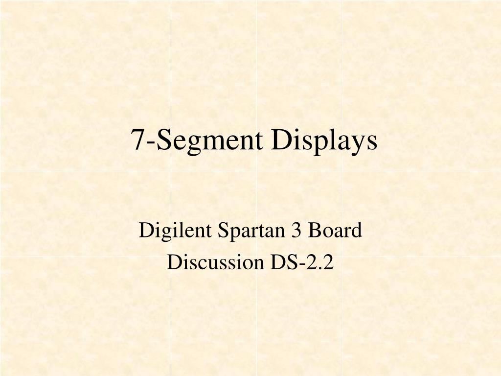 PPT - 7-Segment Displays PowerPoint Presentation, free download - ID ...