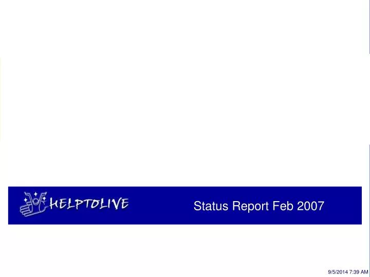 status report feb 2007