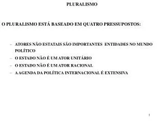 pluralismo