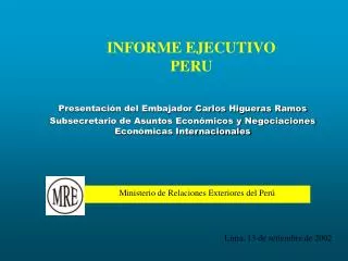 informe ejecutivo peru