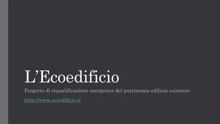 l ecoedificio