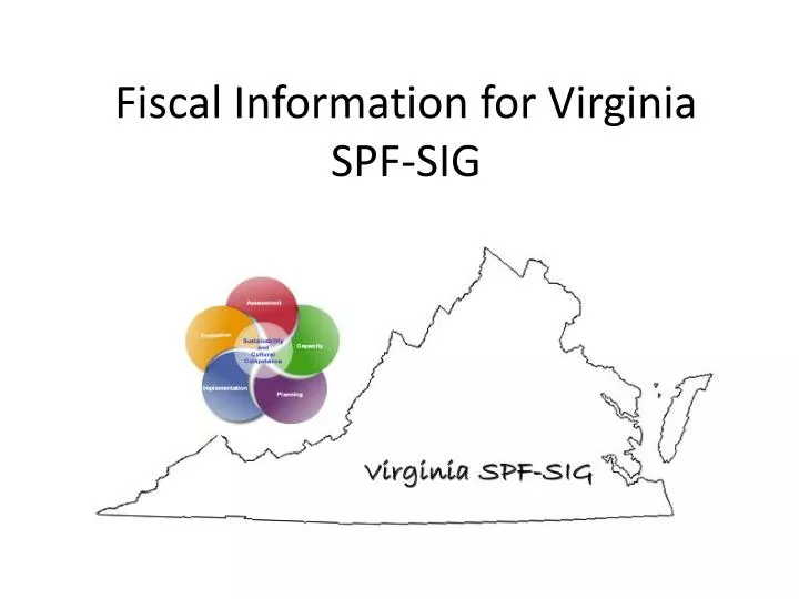 fiscal information for virginia spf sig