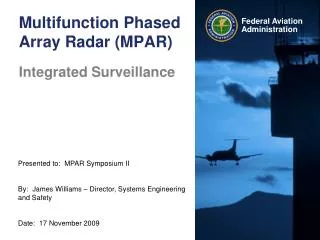 Multifunction Phased Array Radar (MPAR)