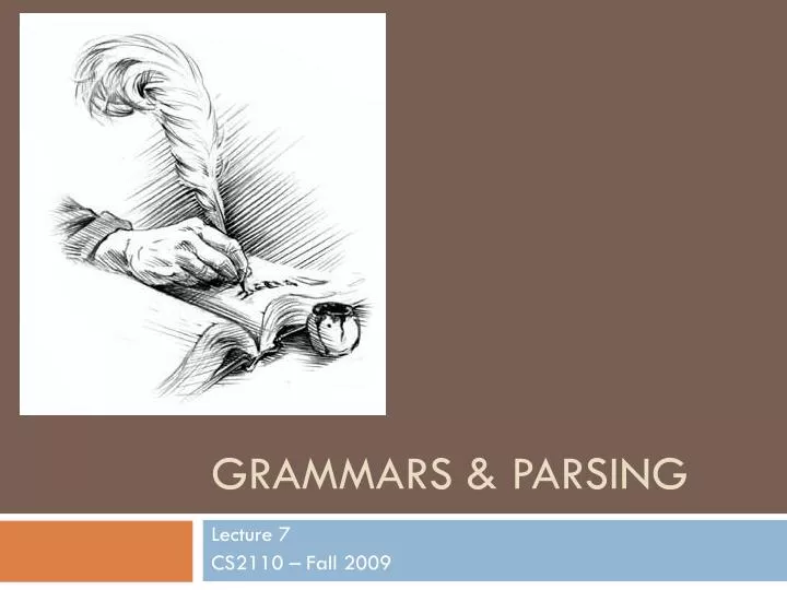 grammars parsing