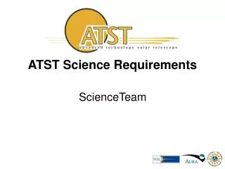 ATST Science Requirements