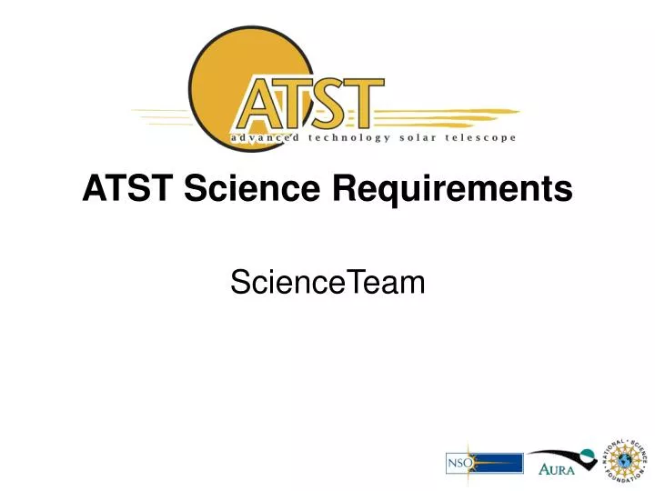 atst science requirements
