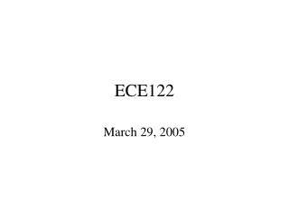 ECE122