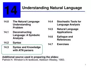 Understanding Natural Language