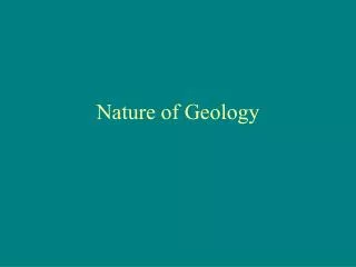 Nature of Geology