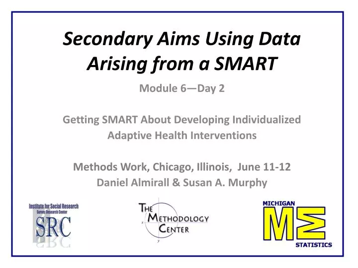 secondary aims using data arising from a smart