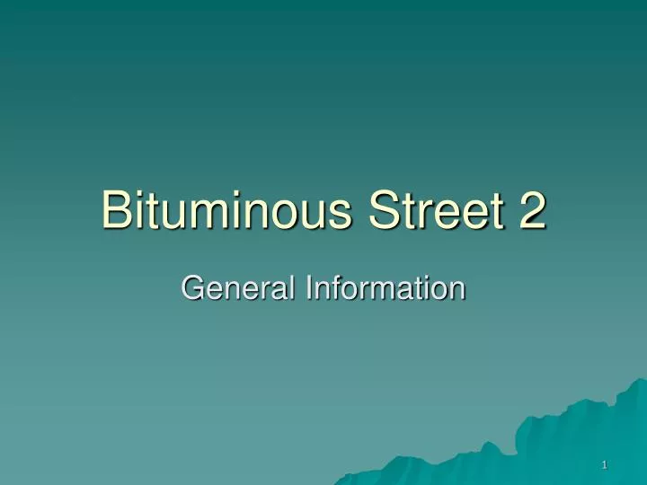 bituminous street 2