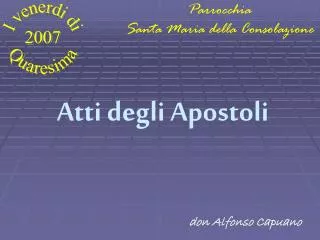 atti degli apostoli