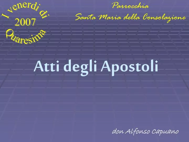 atti degli apostoli