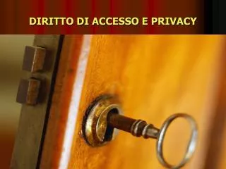diritto di accesso e privacy