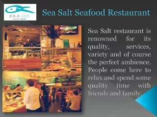 Sea Salt Seafood Restaurant in Melbourne