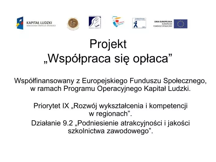 projekt wsp praca si op aca