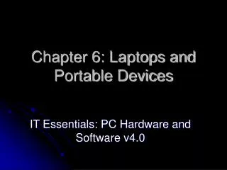 chapter 6 laptops and portable devices
