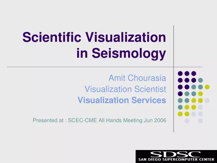 scientific visualization in seismology