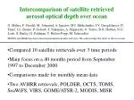 Intercomparison of Satellite Retrieved Aerosol Optical Depth Over Ocean (Sep 1997 - Dec 2000) - slide 1