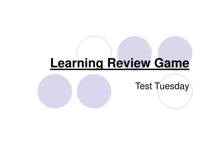 learning review game