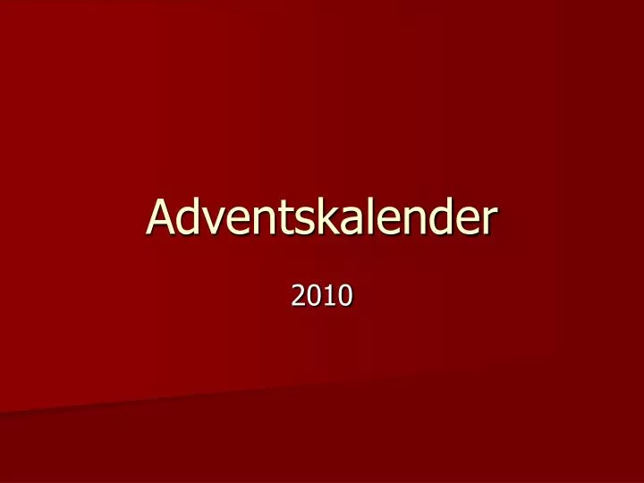 adventskalender