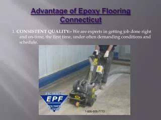 Advantages of Epoxy flooring Connecticut