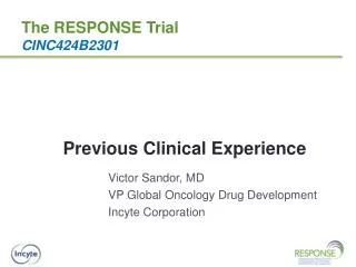 Previous Clinical Experience