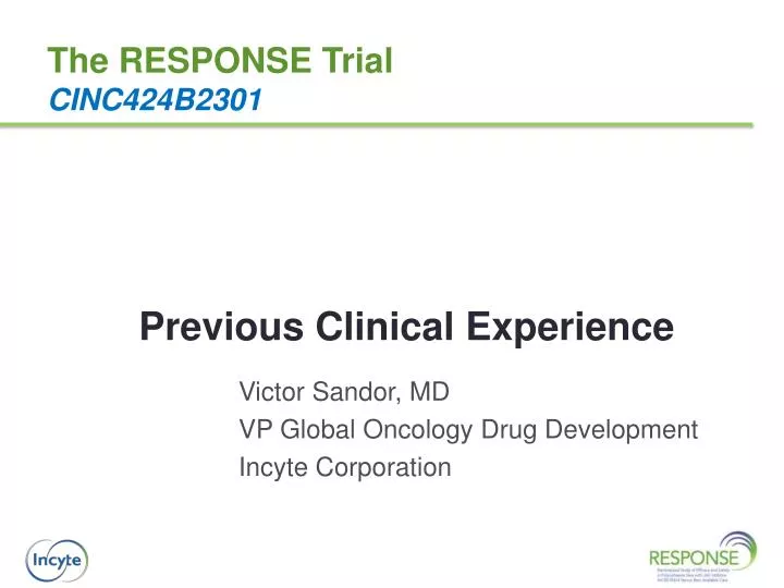 previous clinical experience