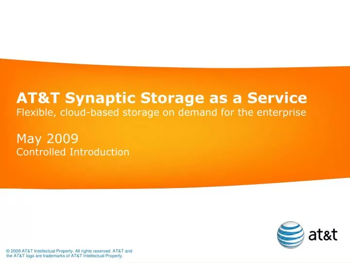 at t synaptic storage as a service flexible cloud based storage on demand for the enterprise