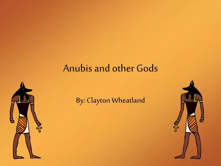 anubis and other gods