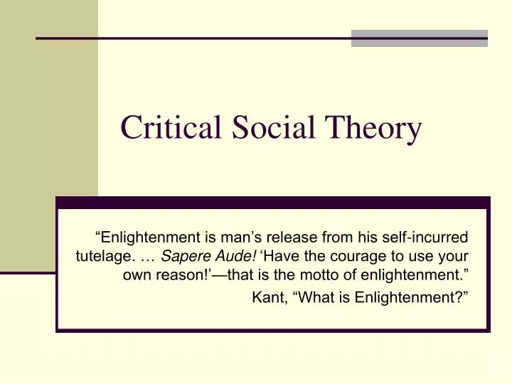 critical social theory