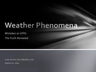 Weather Phenomena