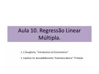 aula 10 regress o linear m ltipla