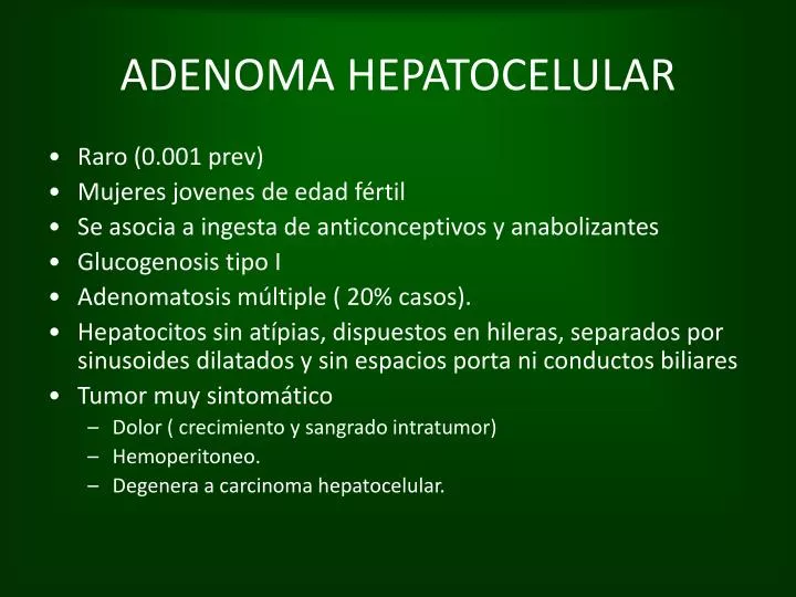 adenoma hepatocelular