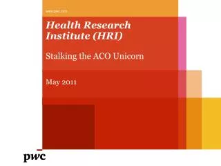 Health Research Institute (HRI)