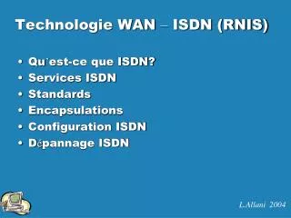 technologie wan isdn rnis