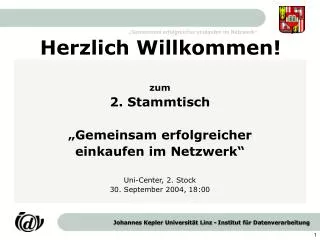 herzlich willkommen