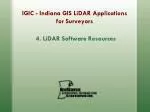 IGIC - Indiana GIS LiDAR Applications for Surveyors - slide 1