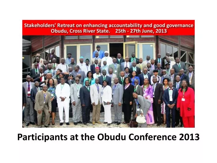 participants at the obudu conference 2013