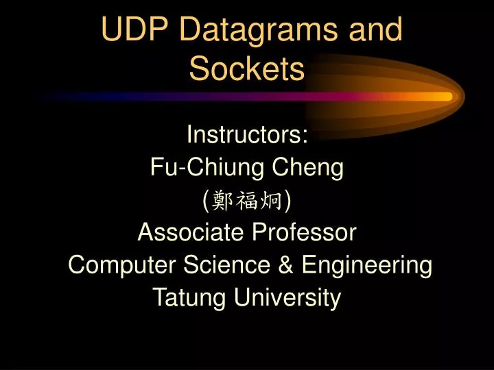 udp datagrams and sockets