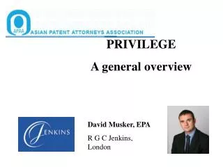 PRIVILEGE A general overview