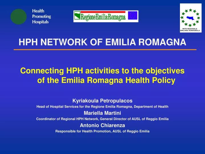 hph network of emilia romagna
