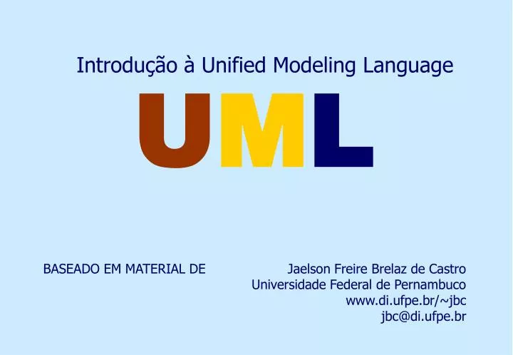 introdu o unified modeling language