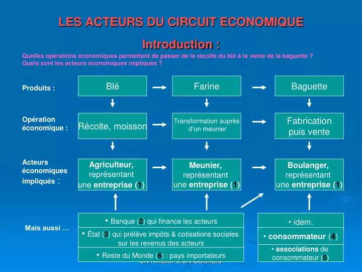 les acteurs du circuit economique introduction