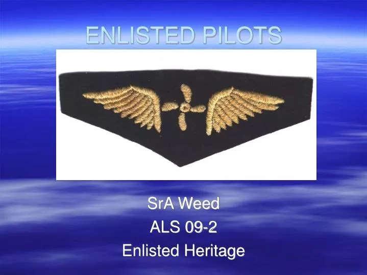 sra weed als 09 2 enlisted heritage