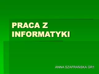 praca z informatyki