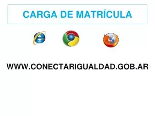 carga de matr cula